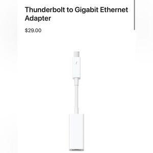 Apple Thunderbolt to Gigabit Ethernet Adapter